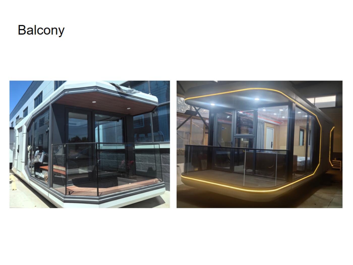 Dos soluciones de balcón o terraza integrada